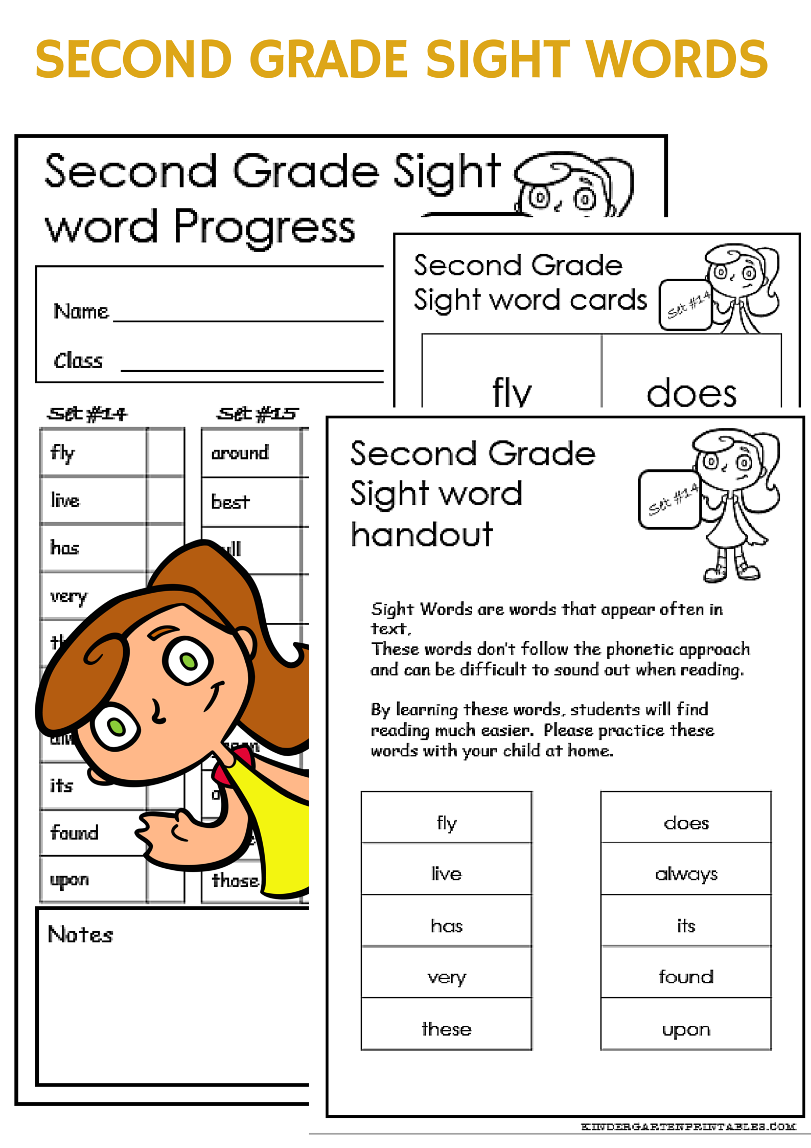 free checklist of dolch sight words