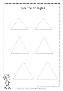 triangle tracing worksheet 1