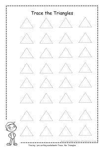 triangle tracing worksheet