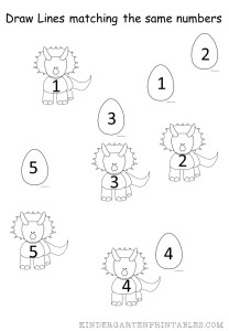 Number Matching worksheets