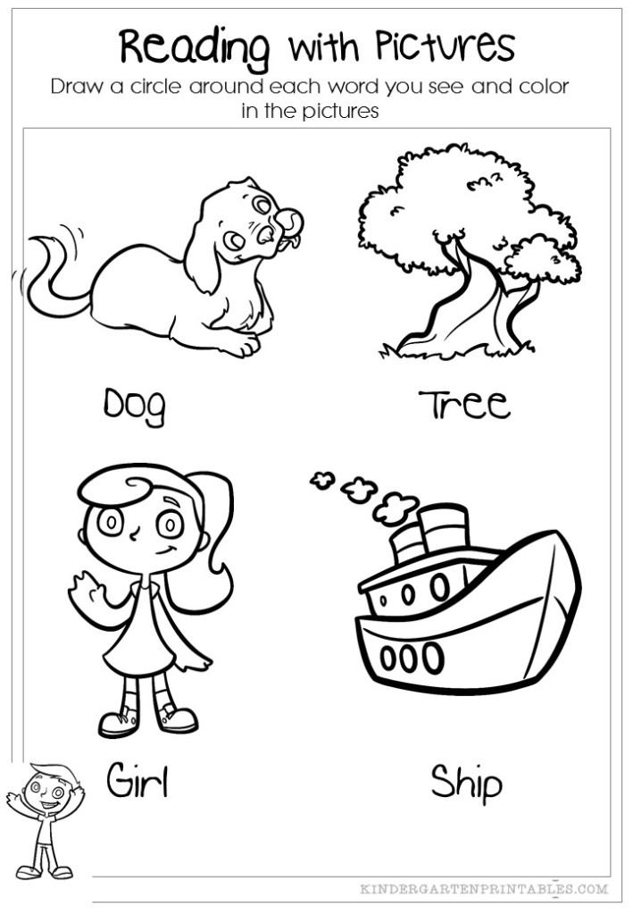 reading with pictures worksheet 2