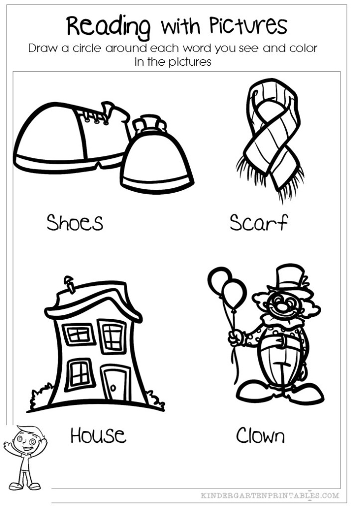 reading with pictures worksheet 1